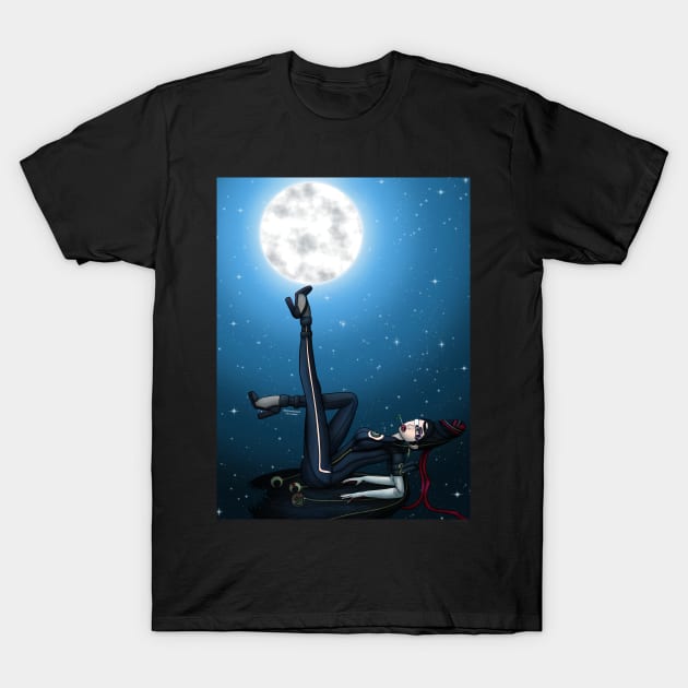 Fly me to the moon T-Shirt by Blackmoonrose13